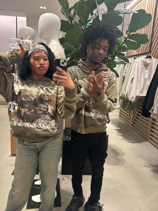 DISTRESSED JADED HOODIE