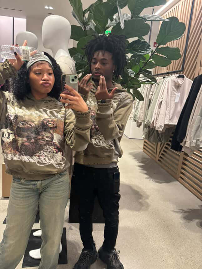 DISTRESSED JADED HOODIE