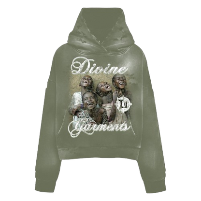 DISTRESSED JADED HOODIE